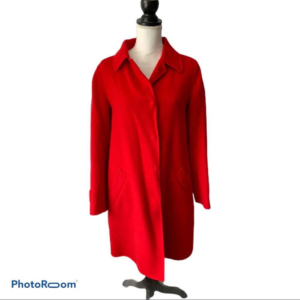 MaxMara Weekend Coat Wool Blend Red Jacket